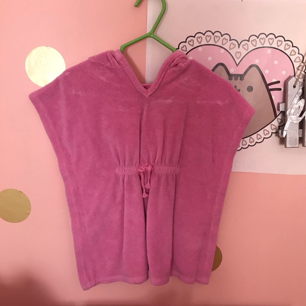 Terry cloth bathing suit cover up